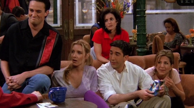 Friends sitting in Central Perk