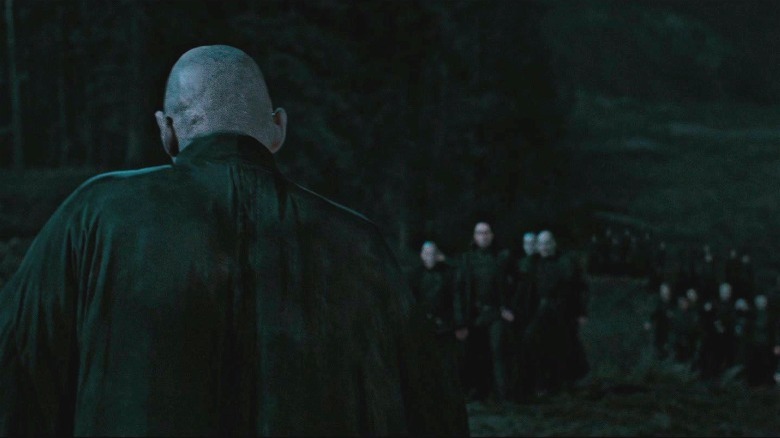 Voldemort with his army