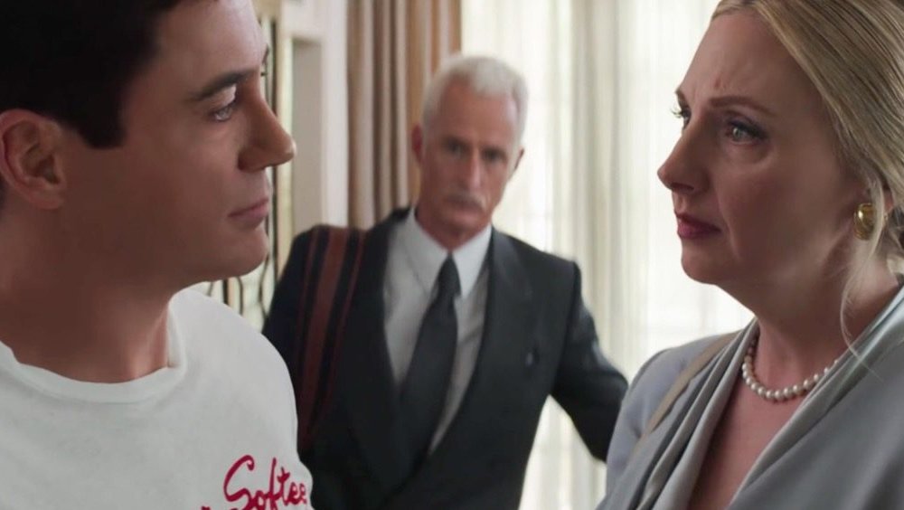 Robert Downey Jr., John Slattery, and Hope Davis in Captain America: Civil War