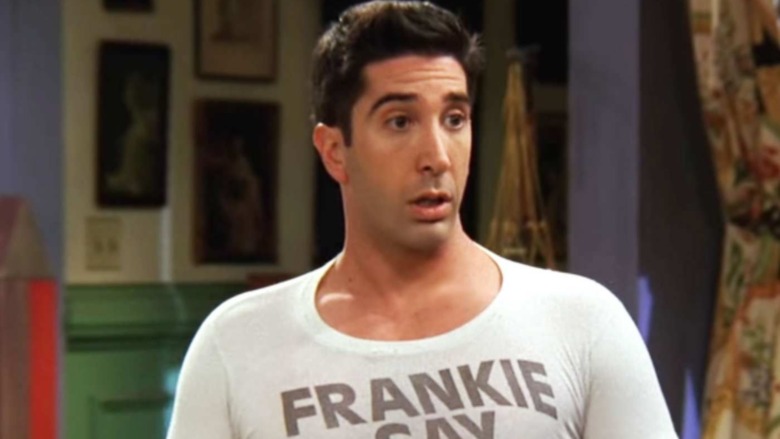 Ross in tiny T-shirt