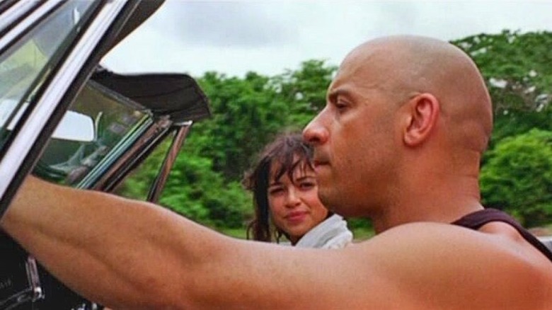 Dom and Letty driving 