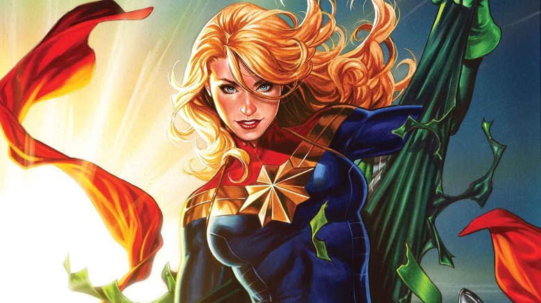 Captain Marvel suits up