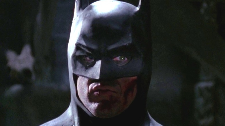 Batman glaring