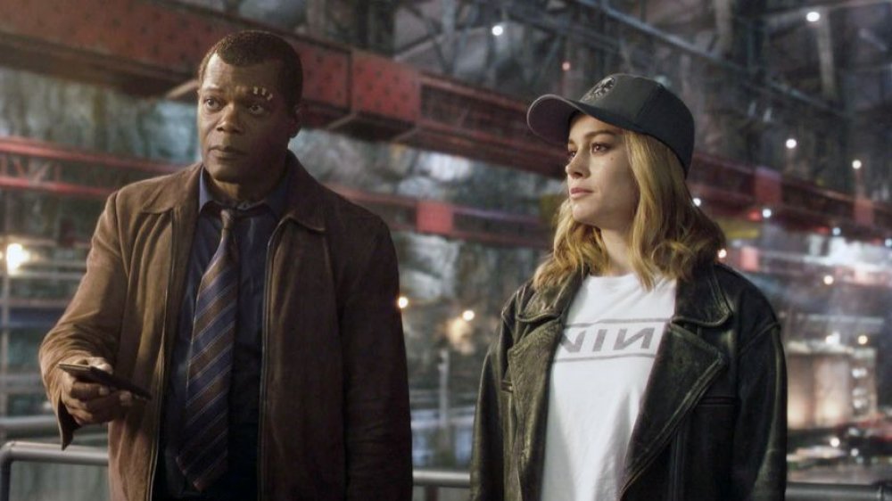 Captain Marvel and Nick Fury