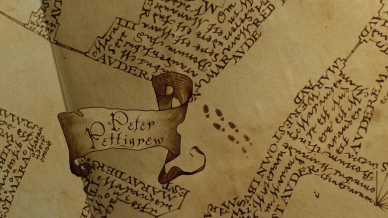 Close-up of the Marauder's Map