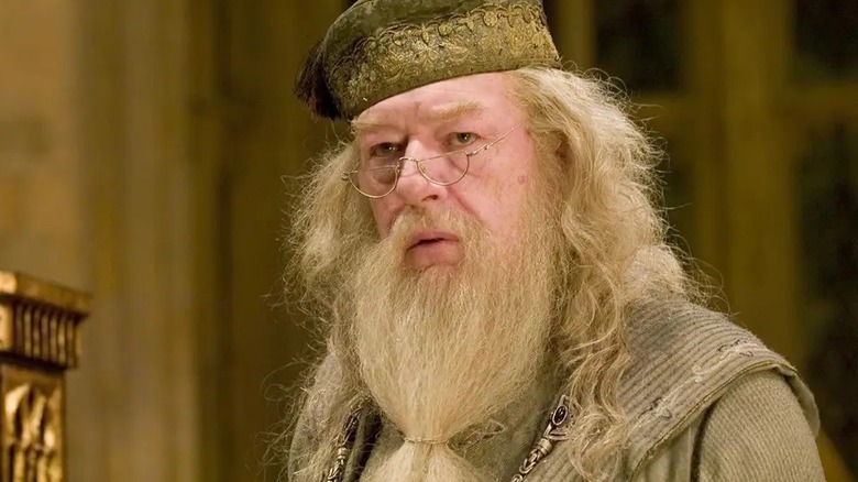 Dumbledore in his office