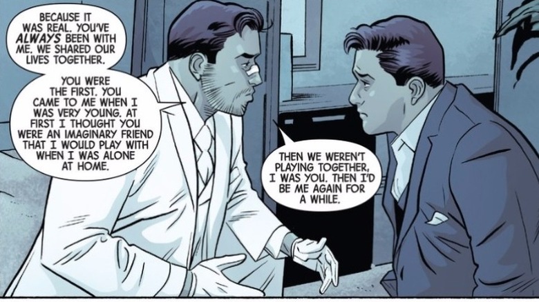 Moon Knight speaking to one of his alternate personas