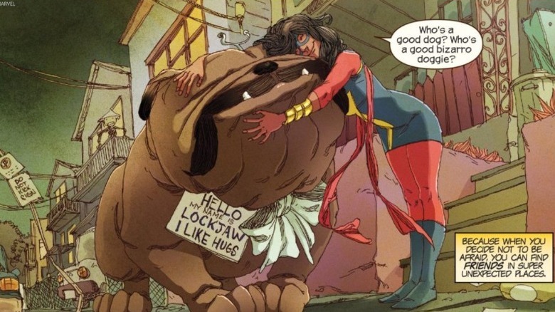 Kamala hugging Lockjaw