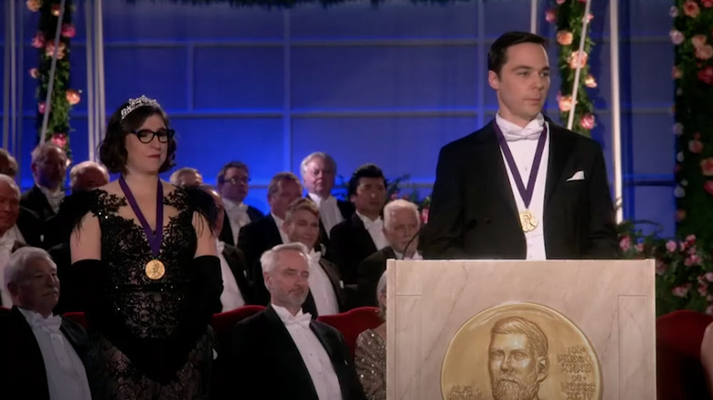 Sheldon receives a Nobel prize 