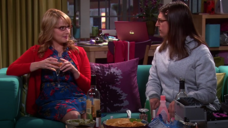 Amy and Bernadette chat 