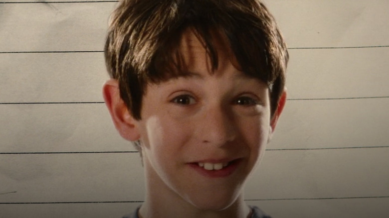 Zachary Gordon as Greg Heffley smiling in Diary of a Wimpy Kid