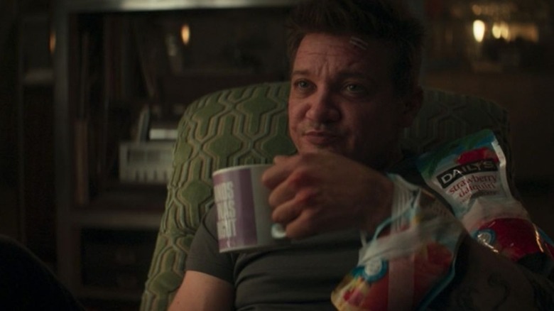 Clint Barton ices his injuries