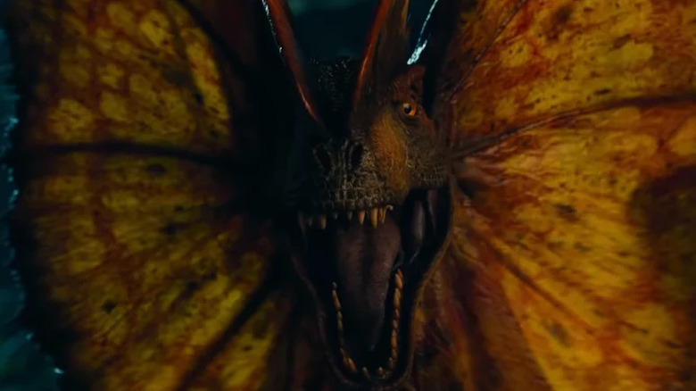 Dilophosaurus screaming