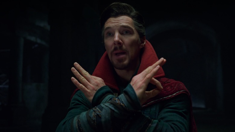 Dr. Strange casting a spell