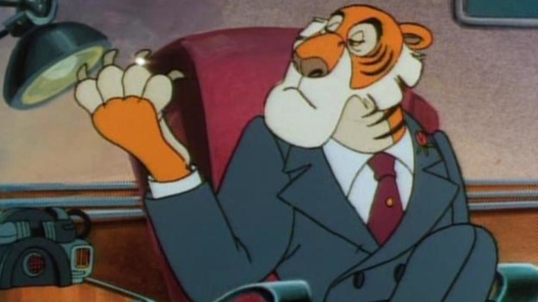 TaleSpin Shere Khan contemplating his claws