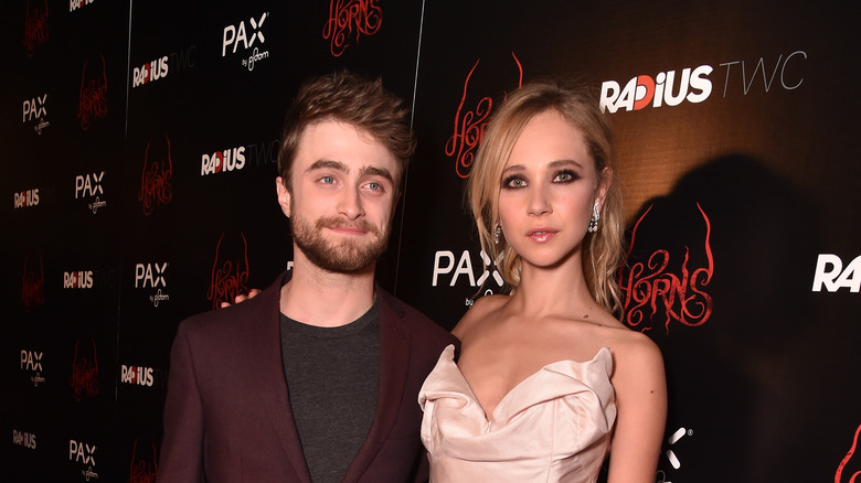 Daniel Radcliffe and Juno Temple on the red carpet for Horns