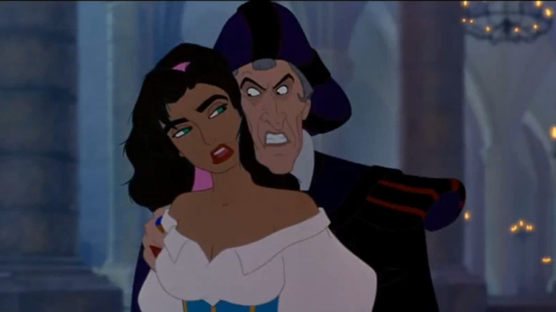 Frollo hitting on Esmeralda