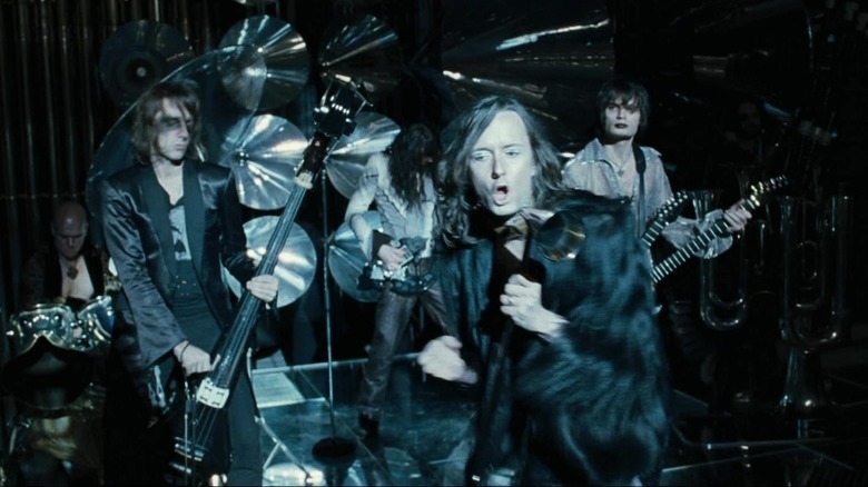 Jarvis Cocker and members of Radiohead in the Yule Ball scene in Harry Potter and the Goblet of Fire