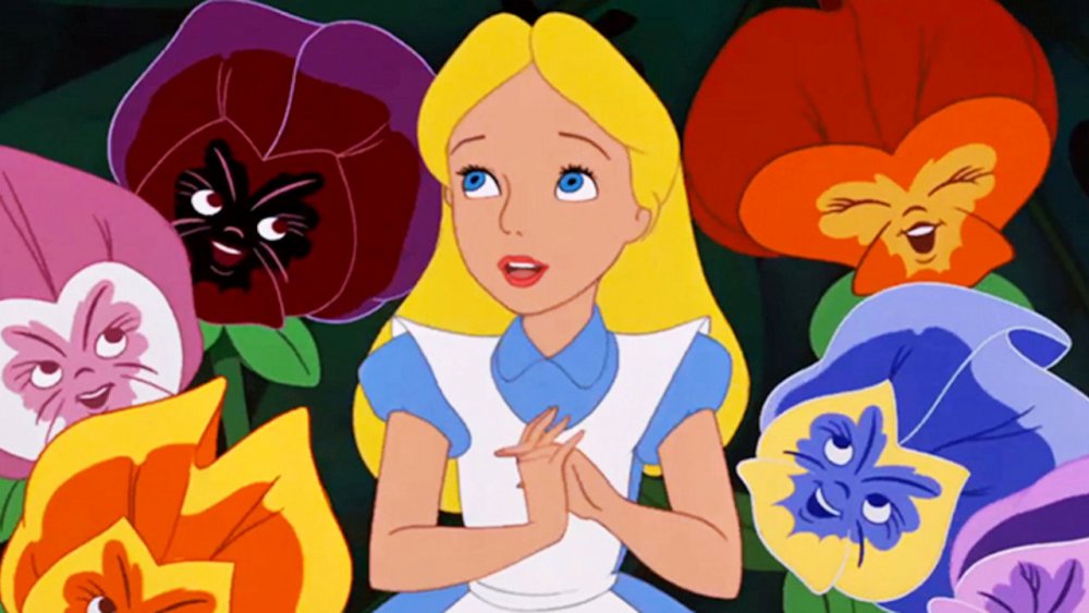 Alice in the garden, from Disney's Alice in Wonderland