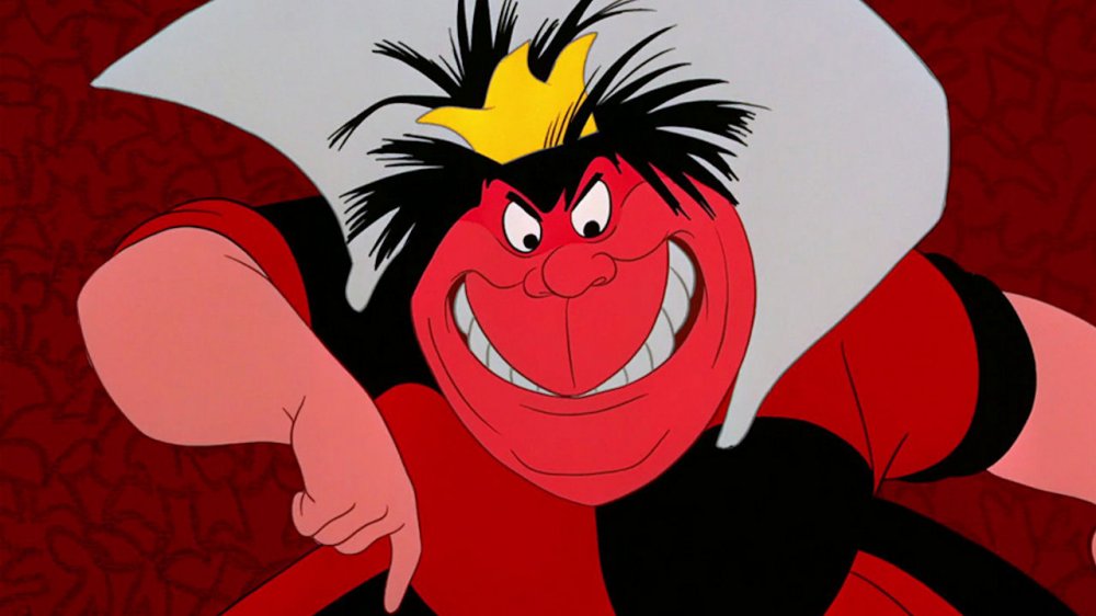 The Red Queen in all her rageful glory, from Disney's Alice in Wonderland