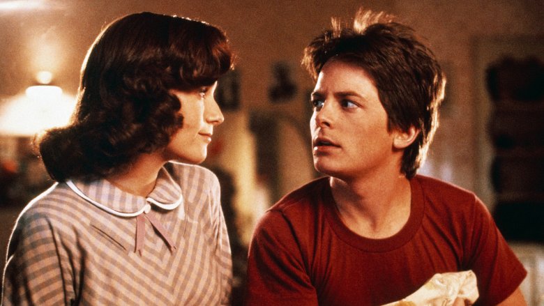 Lorraine and Marty McFly