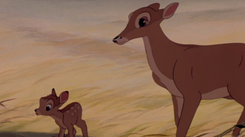 Bambi walking with his mom