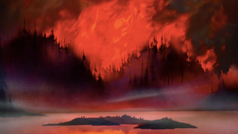 The forest burning in Bambi