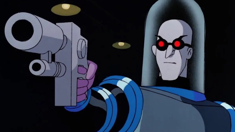 Mr. Freeze aims a gun