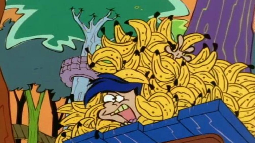 Rolf underneath bananas in Ed, Edd n Eddy