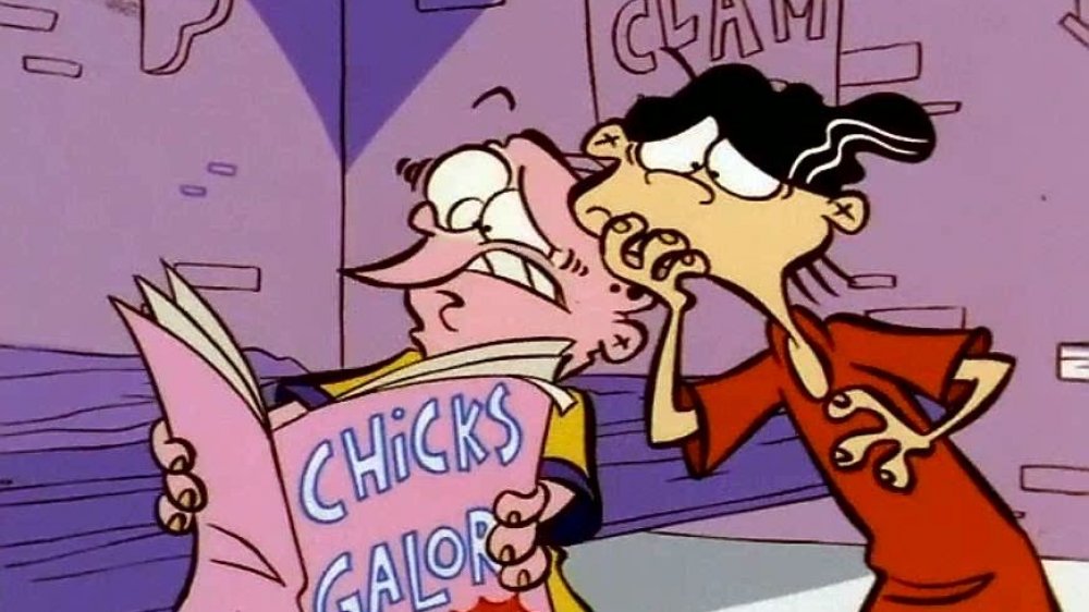 Eddy and Edd looking at Chicks Galore in Ed, Edd n Eddy