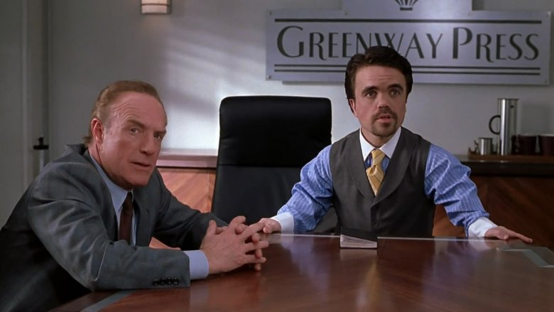 James Caan and Peter Dinklage in Elf