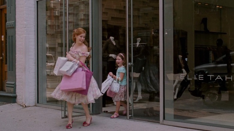 Giselle and Morgan shopping