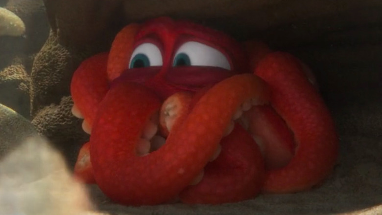 A terrified Hank the septopus