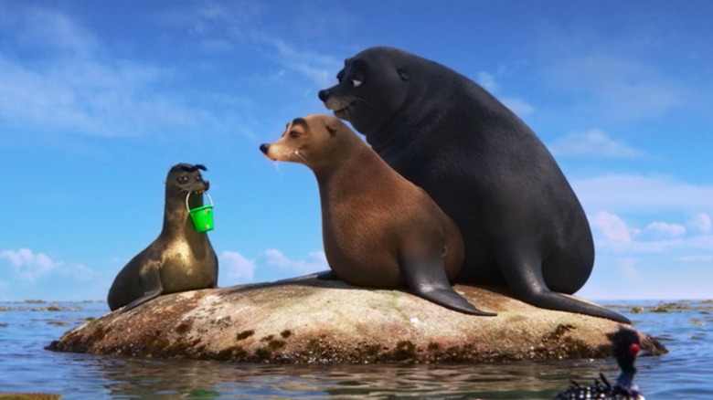 Fluke, Rudder, and Gerald with his bucket