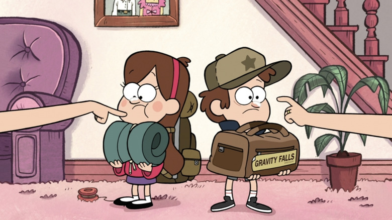 Dipper and Mabel pack up