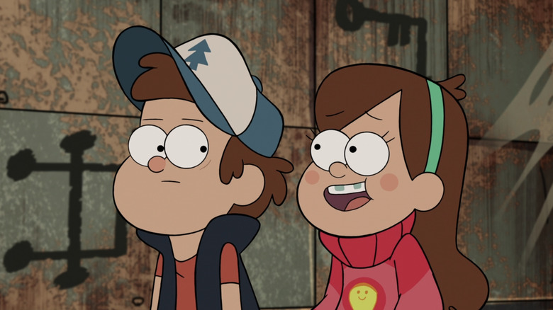 Dipper and Mabel talking