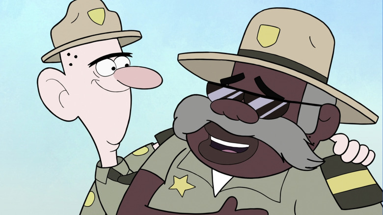 Gravity Falls sheriff and deputy