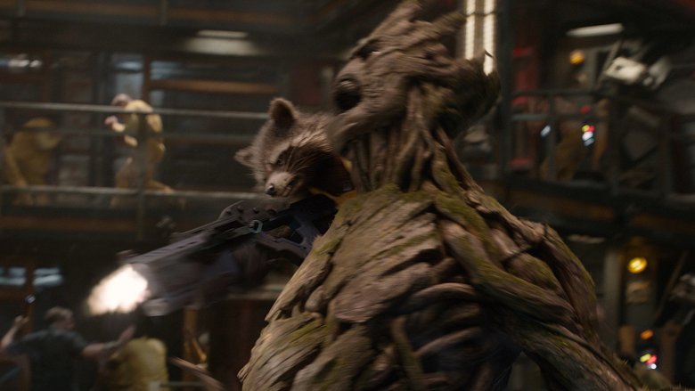 Groot and Rocket in Guardians of the Galaxy