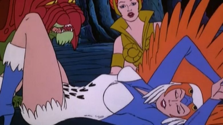 Battle-Cat, Teela, and The Sorceress from Masters of the Universe