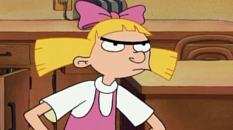 Helga looking angry in Hey Arnold