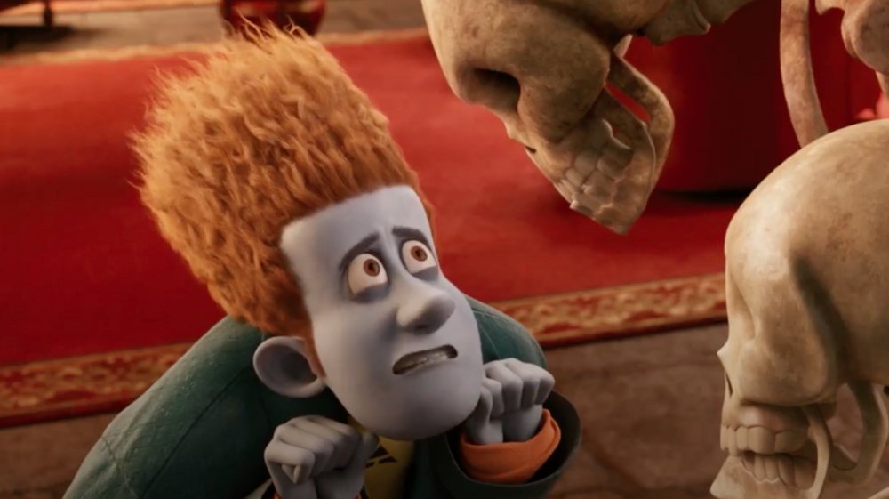 Jonathan being scared in a scene from Hotel Transylvania