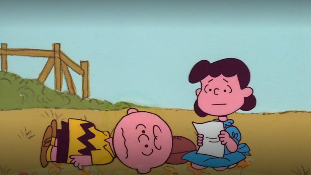 Charlie Brown and Lucy from Peanuts