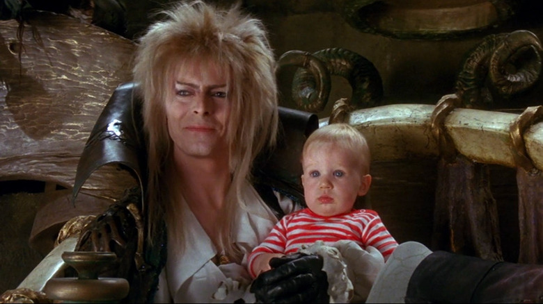 The Goblin King and Toby in Labyrinth