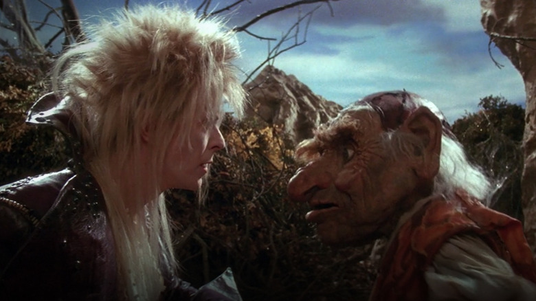 Hoggle facing off with Jareth in Labyrinth