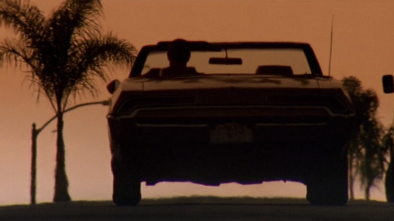 Jack driving into the sunset in Last Action Hero 