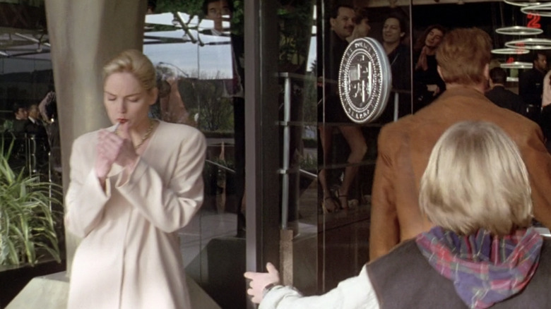 Sharon Stone smoking in Last Action Hero 