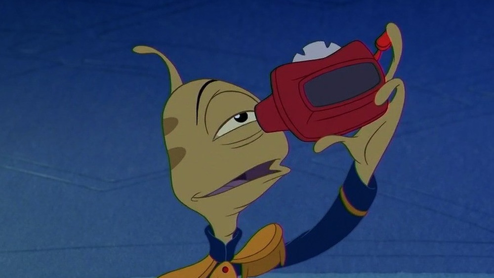 Pleakley looking through View Master