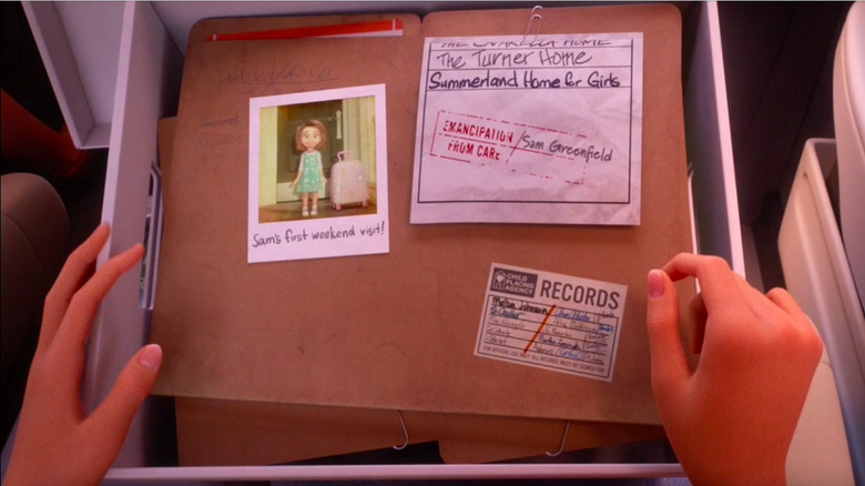 A box of Sam's adoption records