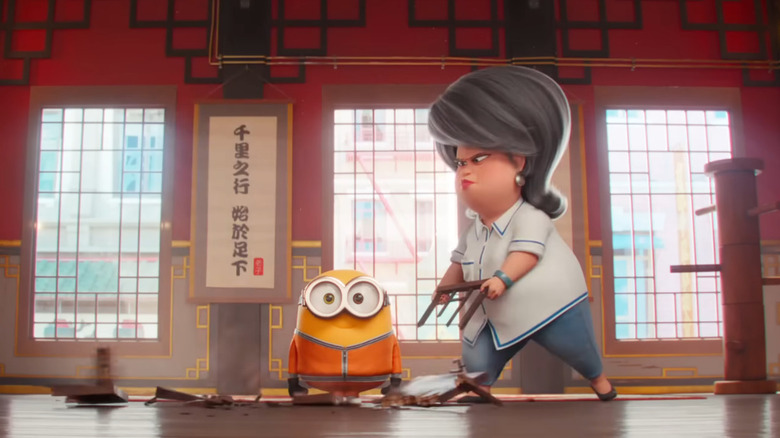 Master Chow trains Bob the Minion