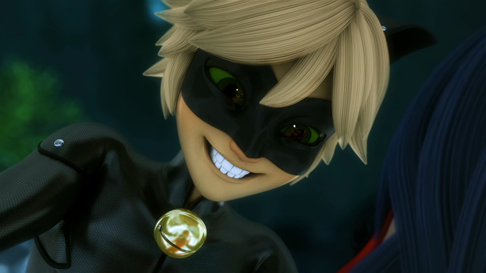 Cat Noir smiling 